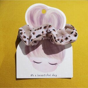 New Cheetah Print Scrunchie- Regular Size